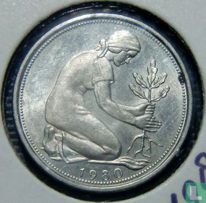 Deutschland 50 Pfennig 1980 (J) - Bild 1
