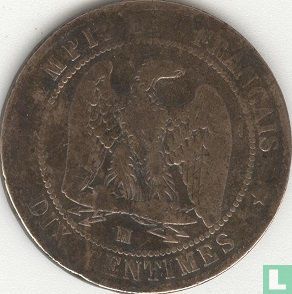 France 10 centimes 1855 (MA - ancre) - Image 2
