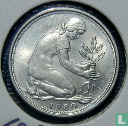 Deutschland 50 Pfennig 1980 (F) - Bild 1