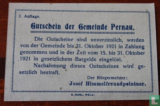 Pernau 10 Heller 1920 - Image 2