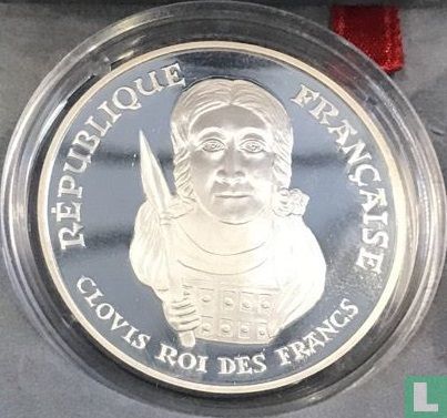 France 100 francs 1996 (PROOF) "1500 years Baptism of King Clovis" - Image 2
