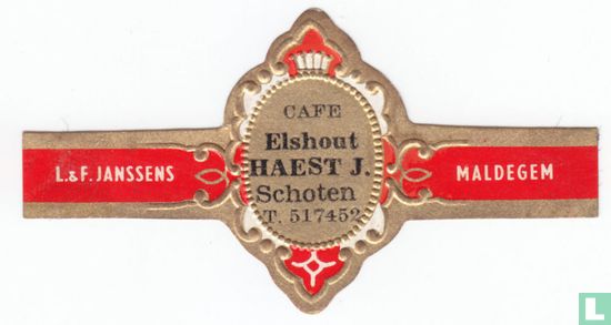 Café Elshout Haest J. Schüsse T. 517 452 - L. & F. Janssens - Maldegem - Bild 1