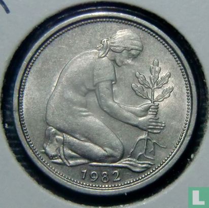 Duitsland 50 pfennig 1982 (D) - Afbeelding 1