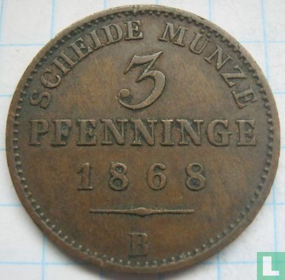 Pruisen 3 pfenninge 1868 (B) - Afbeelding 1