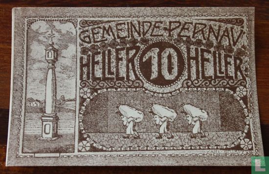 Pernau 10 Heller 1920 - Afbeelding 1