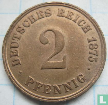 German Empire 2 pfennig 1875 (J) - Image 1