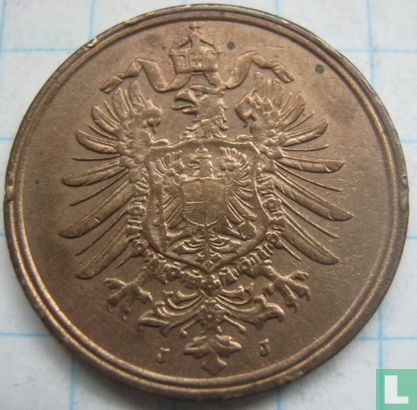 Empire allemand 2 pfennig 1875 (J) - Image 2