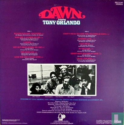 Dawn featuring Tony Orlando - Afbeelding 2