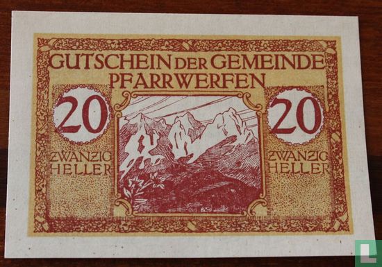Pfarrwerfen 20 Heller 1920 - Image 1