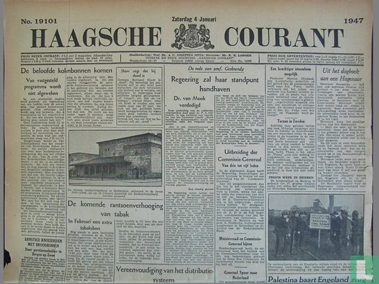 Haagsche Courant 19101 - Afbeelding 1