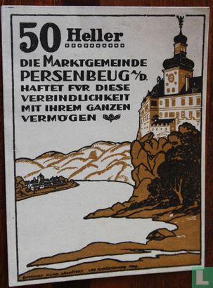 Persenbeug 50 Heller 1920 - Afbeelding 1