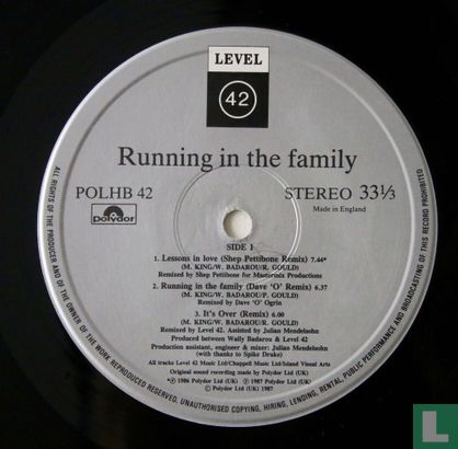 Running In The Family (Platinum Edition) - Afbeelding 3