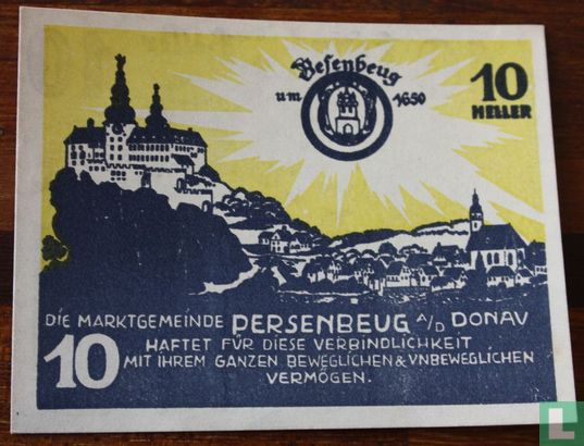 Persenbeug 10 Heller 1920 - Image 1