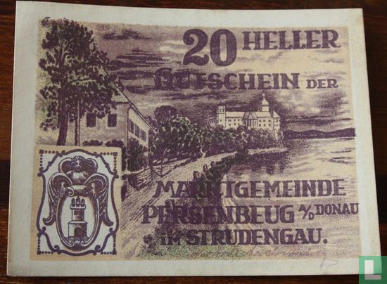 Persenbeug 20 Heller 1920 - Afbeelding 1