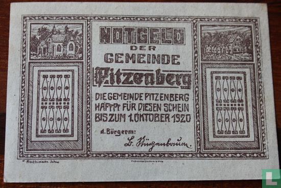 Pitzenberg 50 Heller 1920 - Image 2