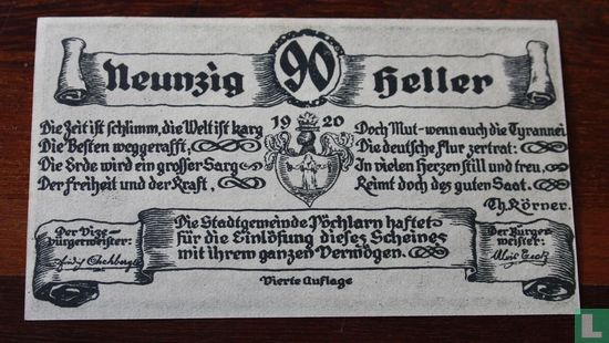 Pöchlarn 90 Heller 1920 - Afbeelding 2