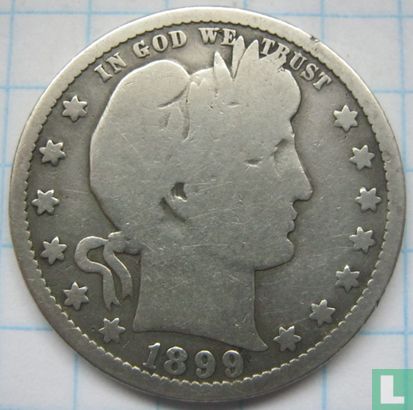 Verenigde Staten ¼ dollar 1899 (O) - Afbeelding 1