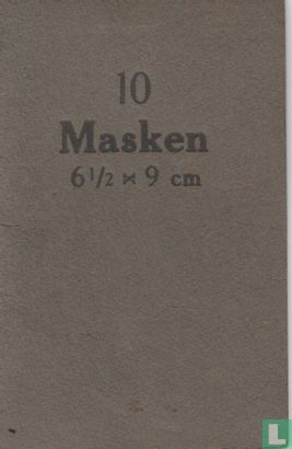 10 Masken 6 1/2 x 9 cm - Afbeelding 1