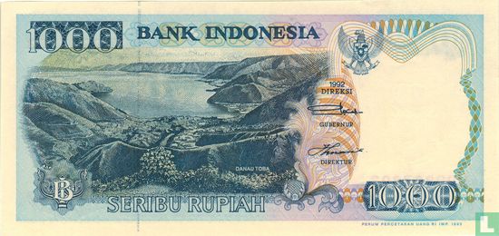 Indonesia 1,000 Rupiah 1993 - Image 1
