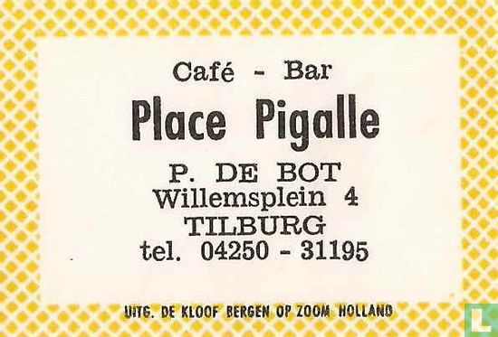Café Bar Place Pigalle
