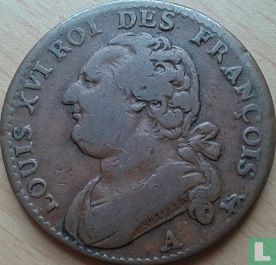 France 12 deniers 1793 (A) - Image 2