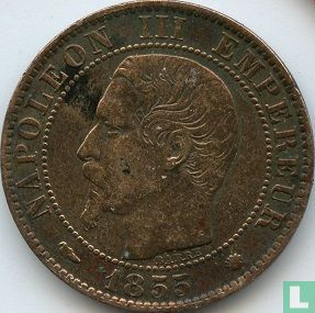 Frankrijk 5 centimes 1855 (MA - hond) - Afbeelding 1