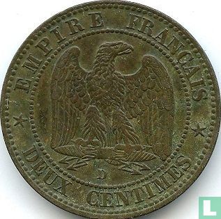 France 2 centimes 1854 (D - small) - Image 2