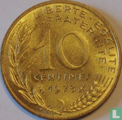 France 10 centimes 1978 - Image 1