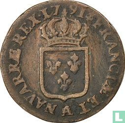 Frankreich 1 Sol 1791 (A - Reiher) - Bild 1