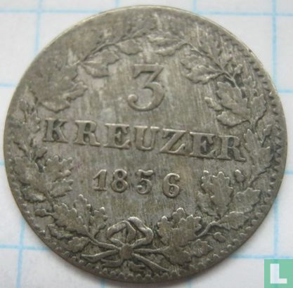 Francfort sur le Main 3 kreuzer 1856 - Image 1