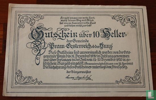 Pram 10 Heller 1920 - Afbeelding 2