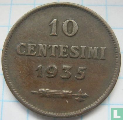 San Marino 10 centesimi 1935 - Image 1