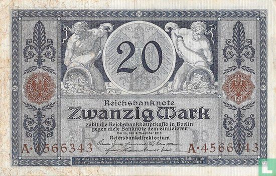 Deutschland 20 Mark 1915 (S.63 - Ros.53) - Bild 1