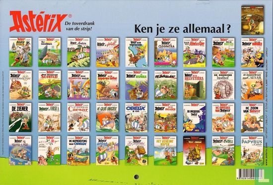 Asterix kalender 2017 - De XII werken van Asterix   - Afbeelding 2