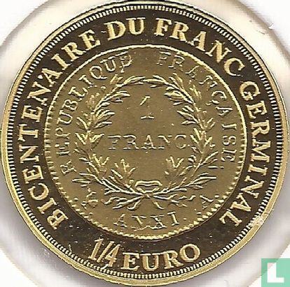 France ¼ euro 2003 (BE) "Bicentennial of the franc germinal" - Image 2
