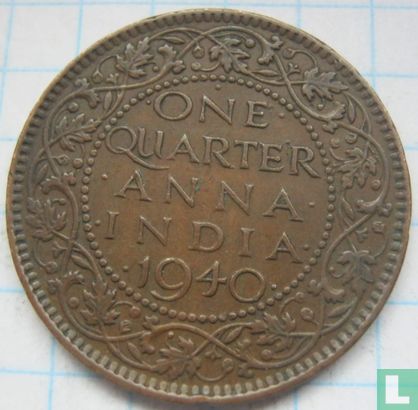 British India ¼ anna 1940 (Bombay - type 2) - Image 1