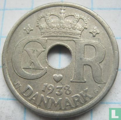 Denemarken 10 øre 1938 - Afbeelding 1