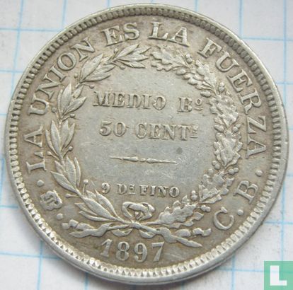 Bolivia 50 centavos 1897 (CB) - Afbeelding 1