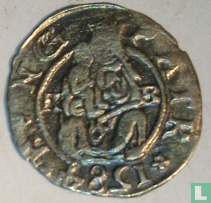 Hongarije  denar  1584 - Afbeelding 1