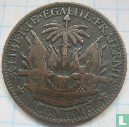 Haiti 1 centime 1881 - Image 2