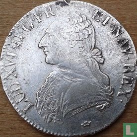 Frankrijk 1 ecu 1787 (M) - Afbeelding 2