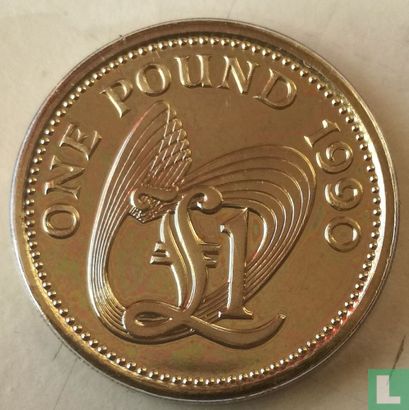 Guernsey 1 pound 1990 - Image 1