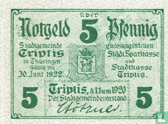 Triptis 5 Pfennig 1920 (light) - Image 1