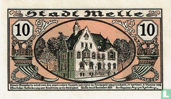 Melle 10 Pfennig 1920 - Bild 1
