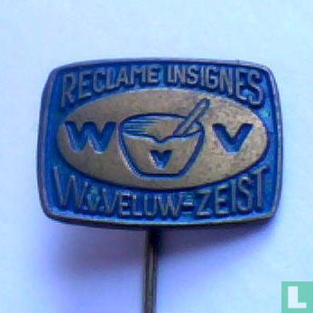 Reclame insignes W. v. Veluw - Zeist [blauw]