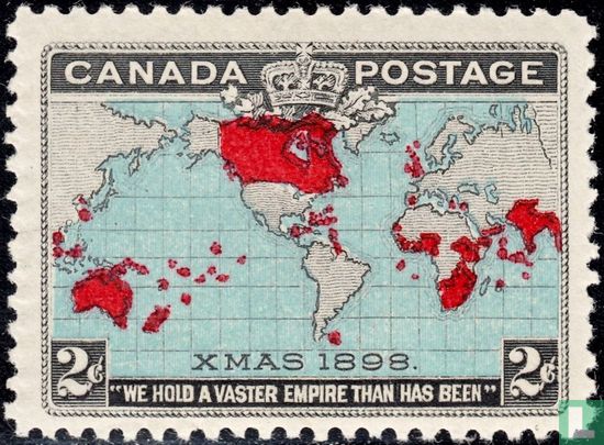 Wereldkaart en Britse Rijk