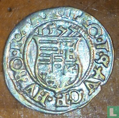 Hongarije 1 denár 1577 (KB) - Afbeelding 1