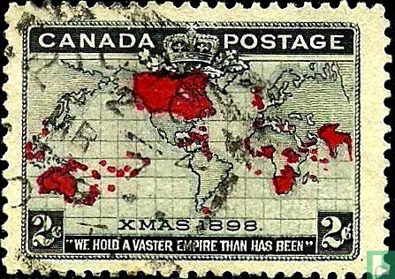 Wereldkaart en Britse Rijk