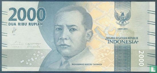 Indonesië 2.000 Rupiah 2016 (Replacement) - Afbeelding 1