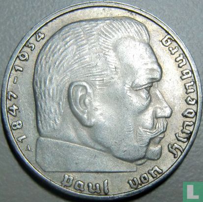 Duitse Rijk 2 reichsmark 1938 (A) - Afbeelding 2